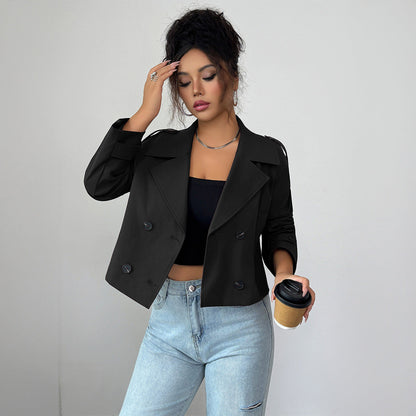 Women's Fitted Knit Button Coat