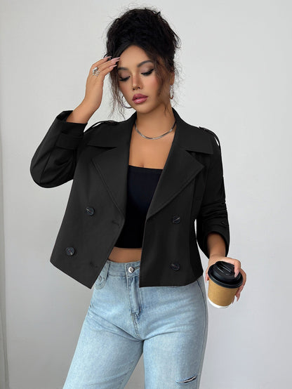 Women's Fitted Knit Button Coat
