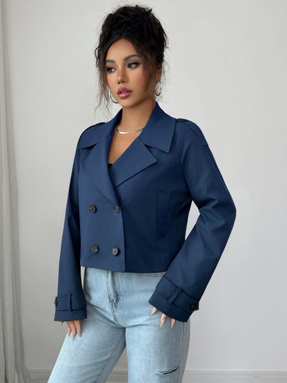 Women's Fitted Knit Button Coat