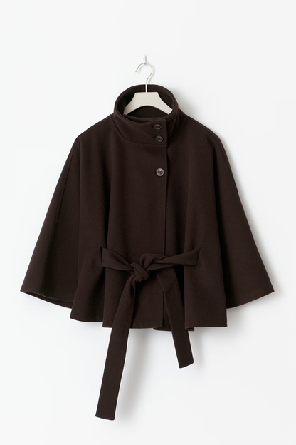Chic Ladies Batwing Sleeve Winter Jacket