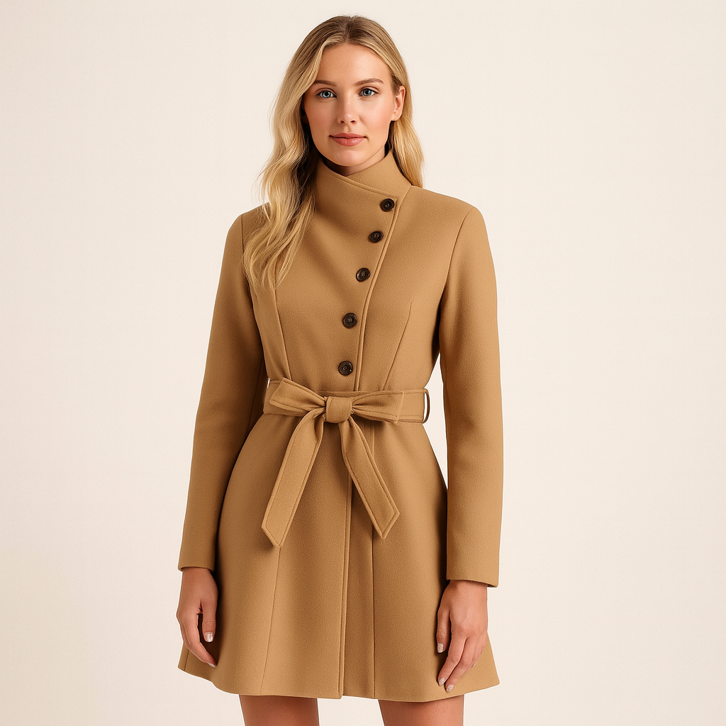 Classic Cream Women's Winter Coat - OutfitLondon