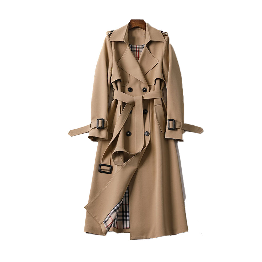 Women's Belted Trench Coat - OutfitLondon