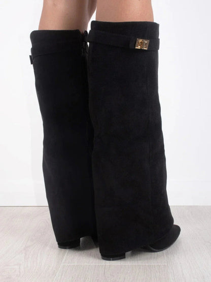 Fashionable Womens Tall Leather Boots