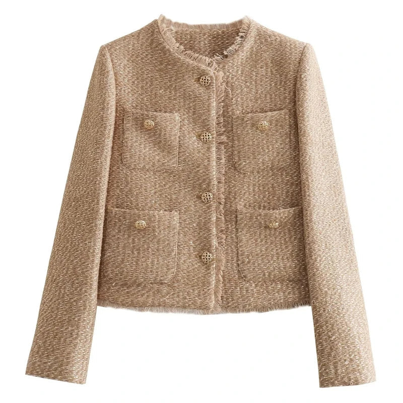 Stylish Short Women's Coat for Cold Weather