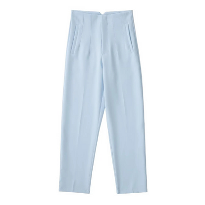 Eryma Pants | Elegant High-Waisted Tapered Trousers