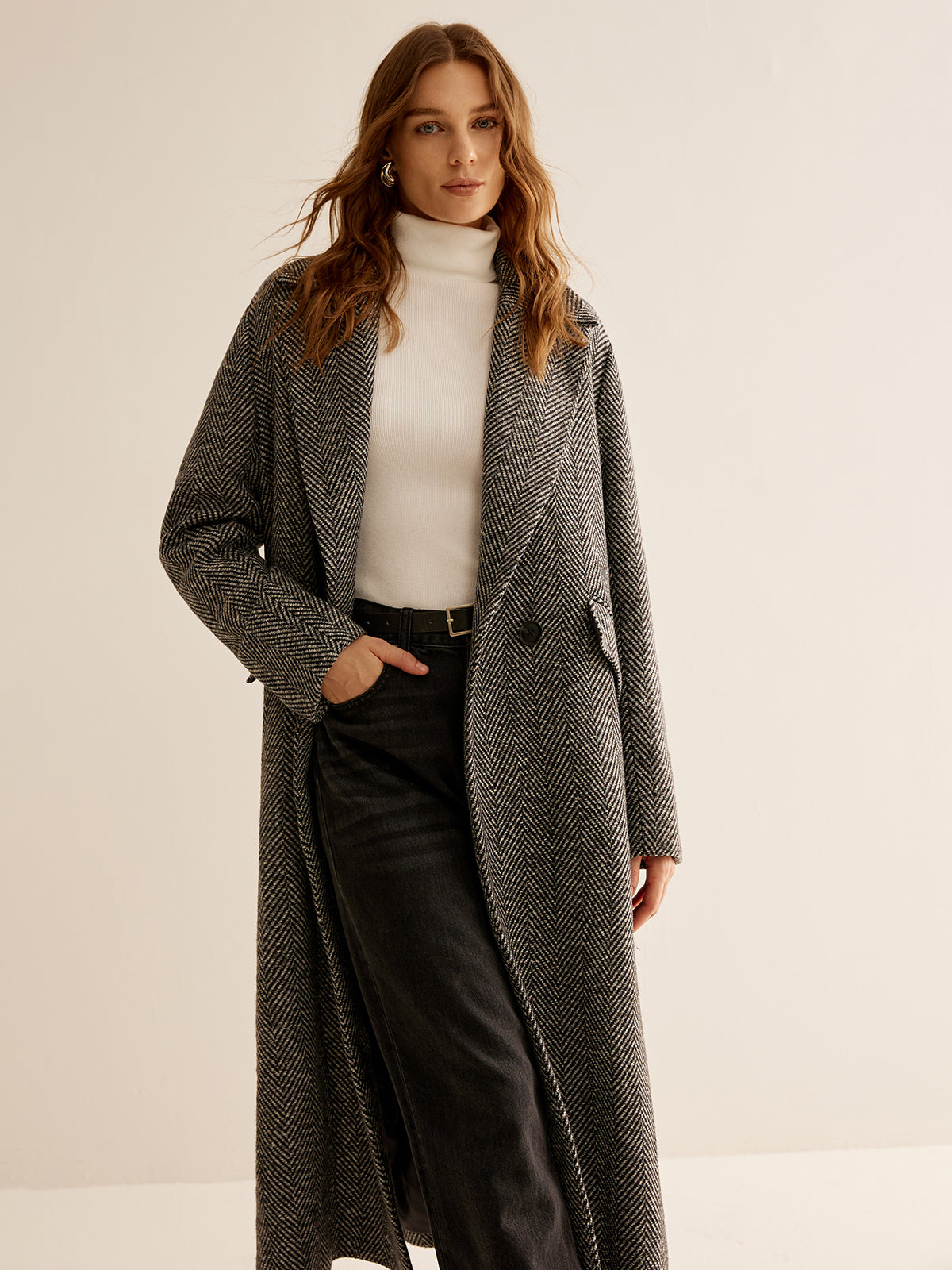 Classic Water Repellent Full Length Trench Coat