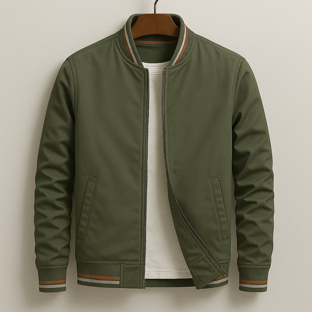 Slim Fit Mens Casual Bomber Jacket