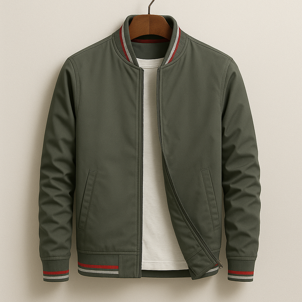 Slim Fit Mens Casual Bomber Jacket
