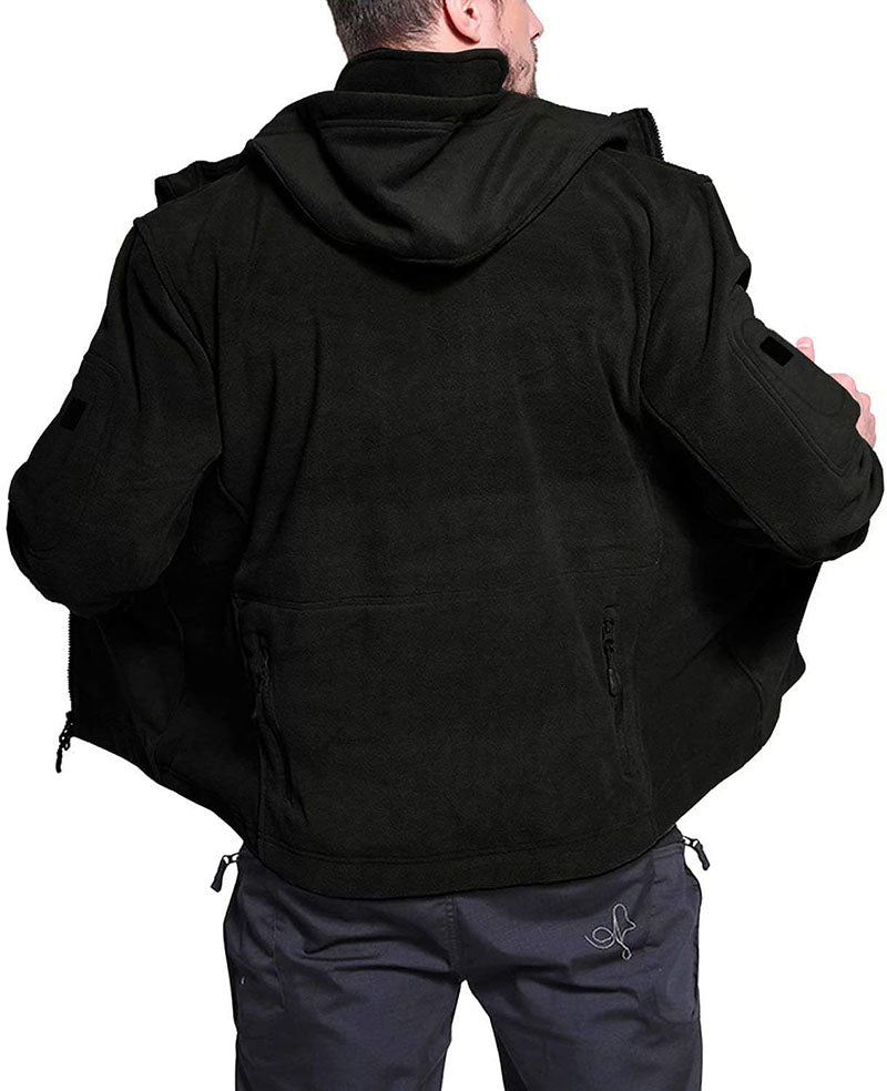 Warm Waterproof Mens Fleece Coat for Winter