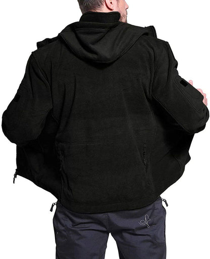 Warm Waterproof Mens Fleece Coat for Winter