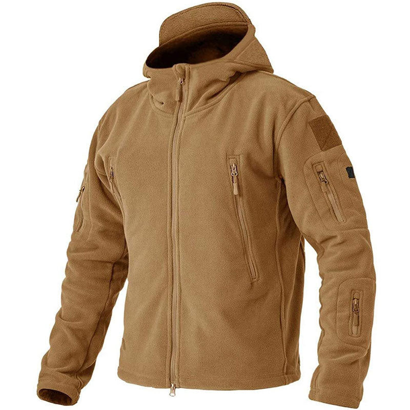 Warm Waterproof Mens Fleece Coat for Winter