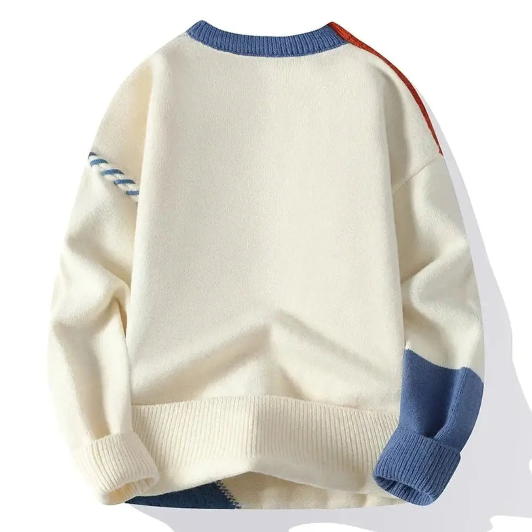 Mackenly Men's Patchwork Sweater