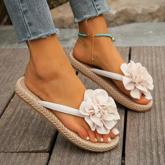 Ladies Floral Summer Sandals - OutfitLondon