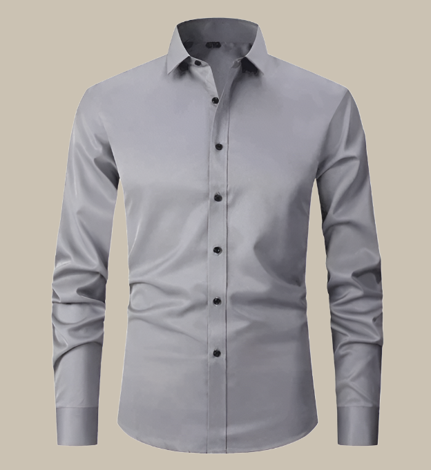Relaxed Fit Mens Shirt - Soft Stretch Dress Shirt