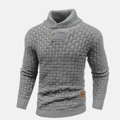 Soft Crew Neck Cable Knit Sweater