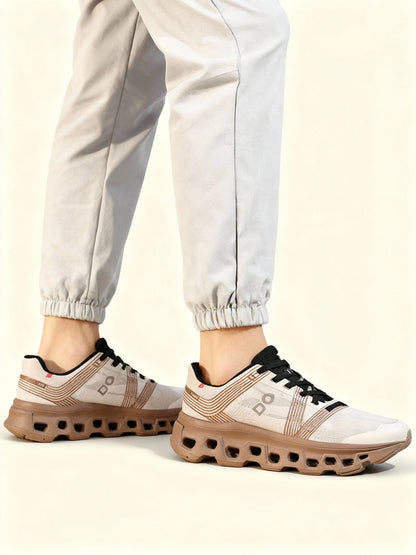 Comfortable Men's Lace Up Sneakers Cotton Upper Shoes