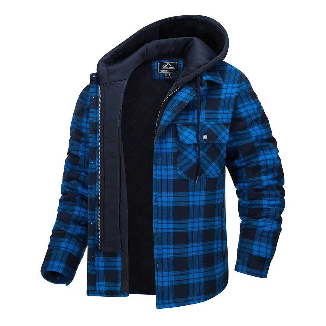 Classic Plaid Mens Jacket with Timeless Style
