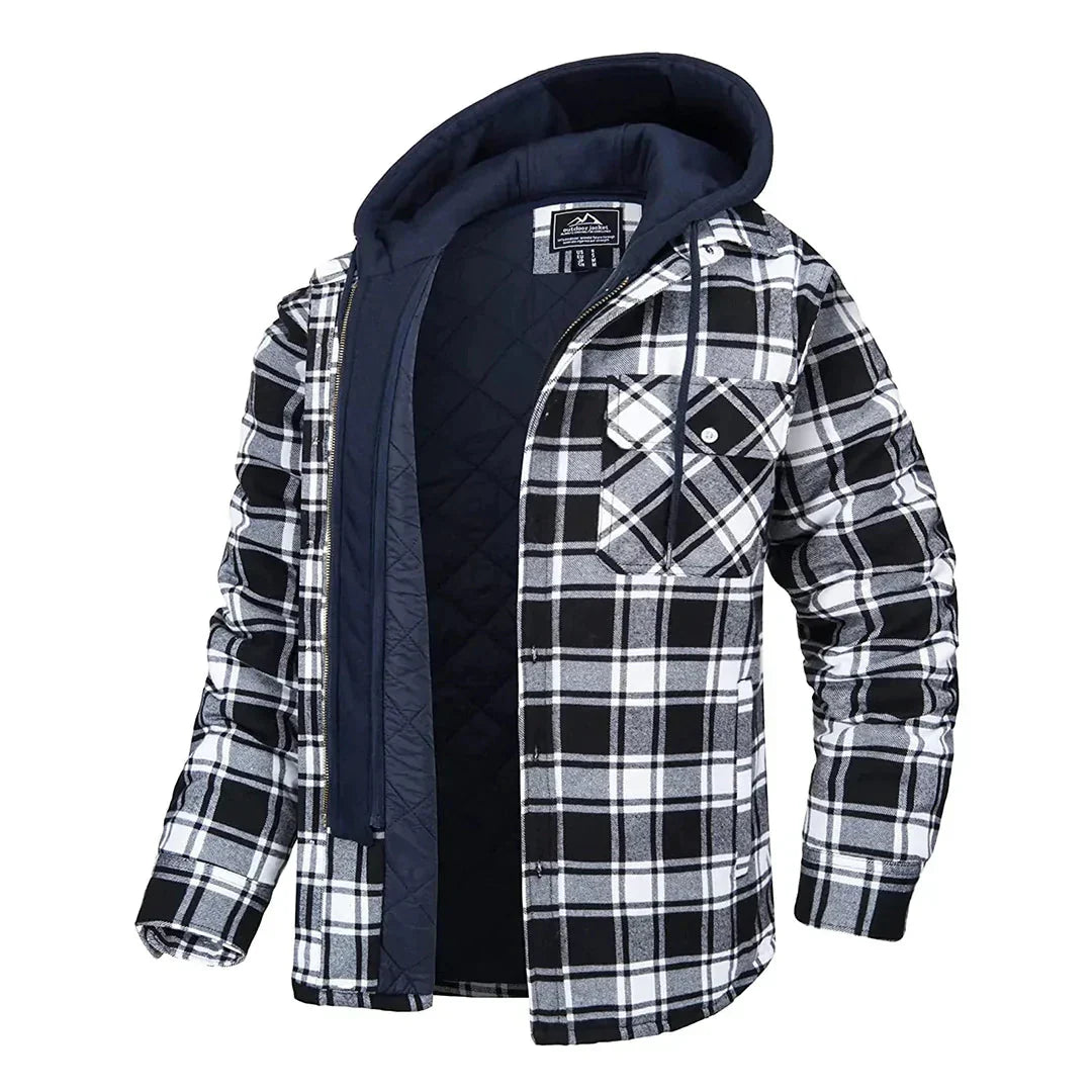 Classic Plaid Mens Jacket with Timeless Style