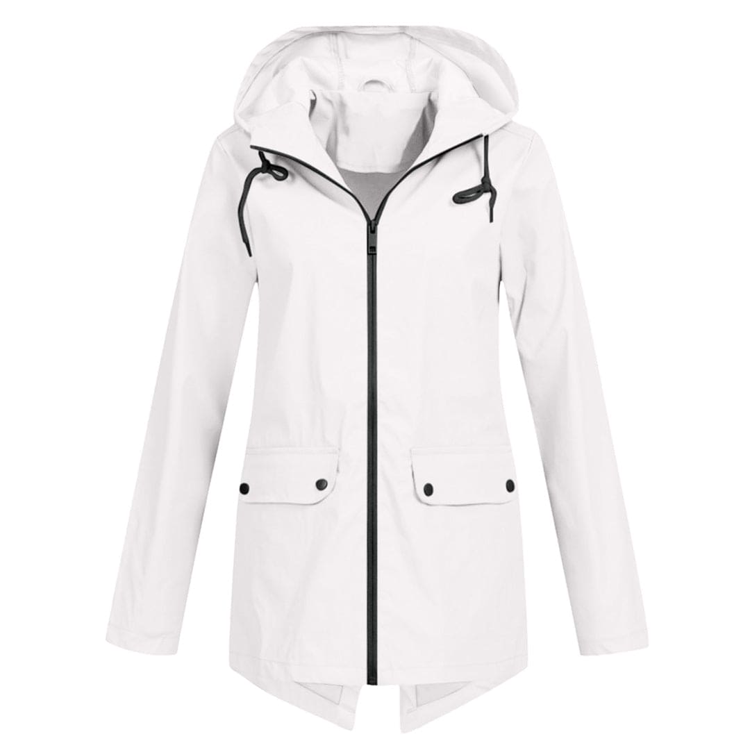 Waterproof Hooded Women's Rain Jacket