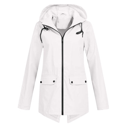 Waterproof Hooded Women's Rain Jacket