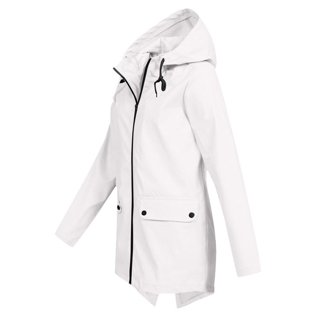 Waterproof Hooded Women's Rain Jacket