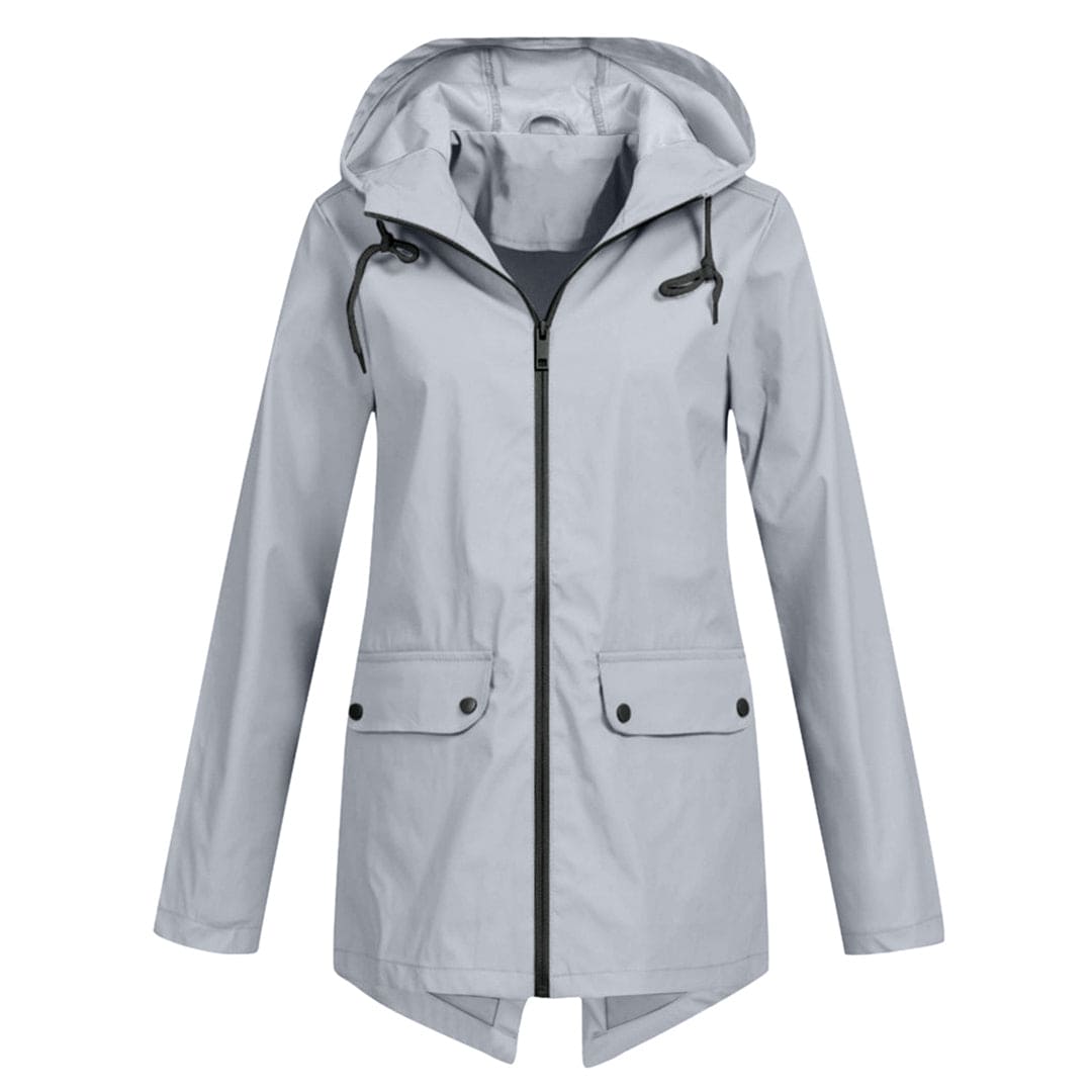 Waterproof Hooded Women's Rain Jacket