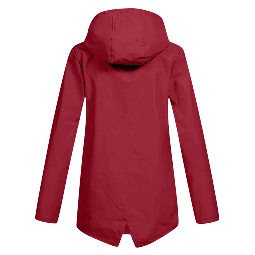 Waterproof Hooded Women's Rain Jacket