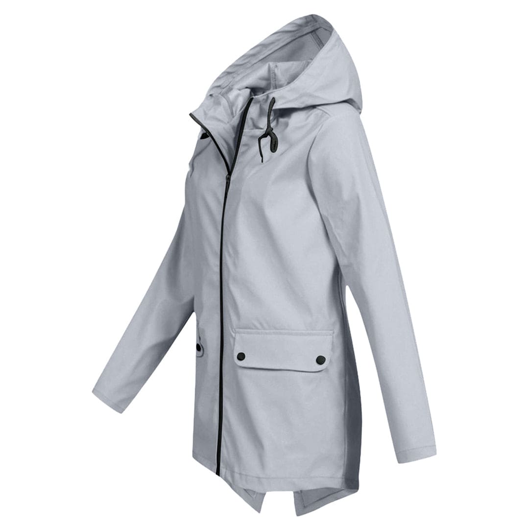 Waterproof Hooded Women's Rain Jacket