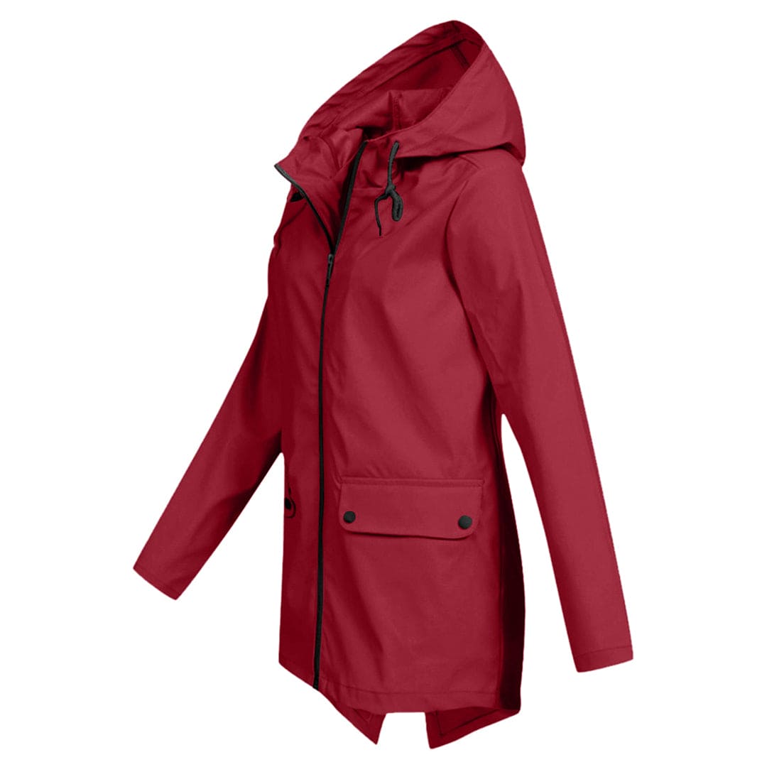 Waterproof Hooded Women's Rain Jacket