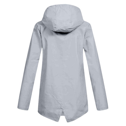 Waterproof Hooded Women's Rain Jacket