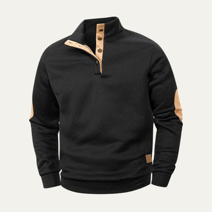 Cozy Men's Thermal Quarter Zip Fleece Sweater - OutfitLondon