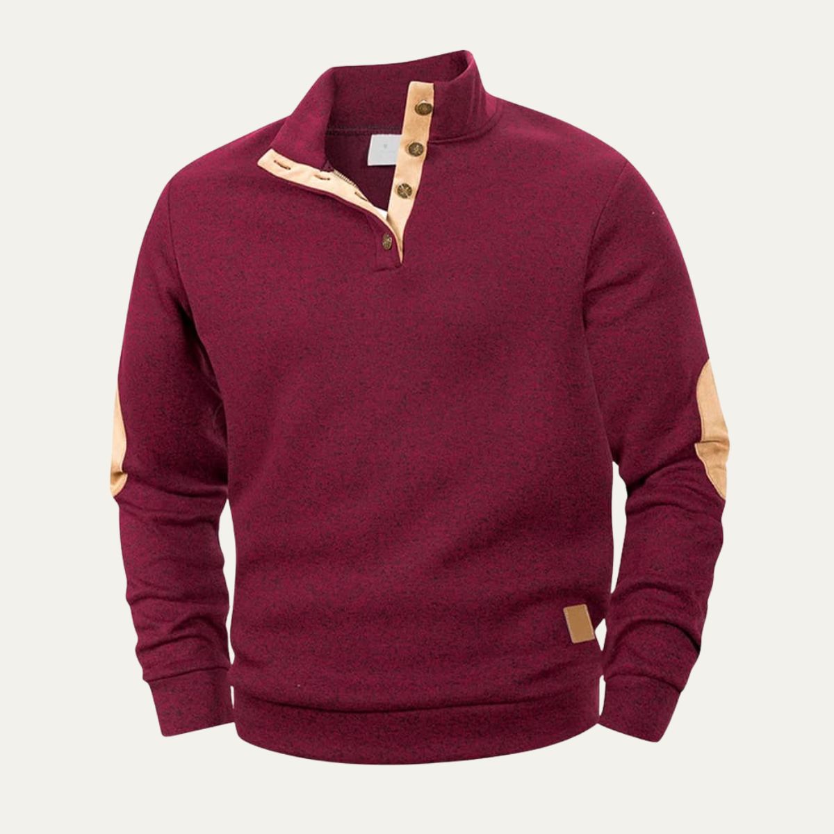 Cozy Men's Thermal Quarter Zip Fleece Sweater