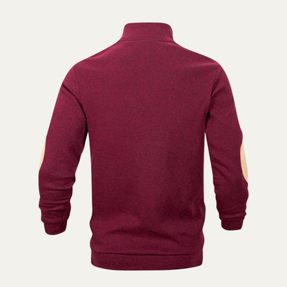 Cozy Men's Thermal Quarter Zip Fleece Sweater