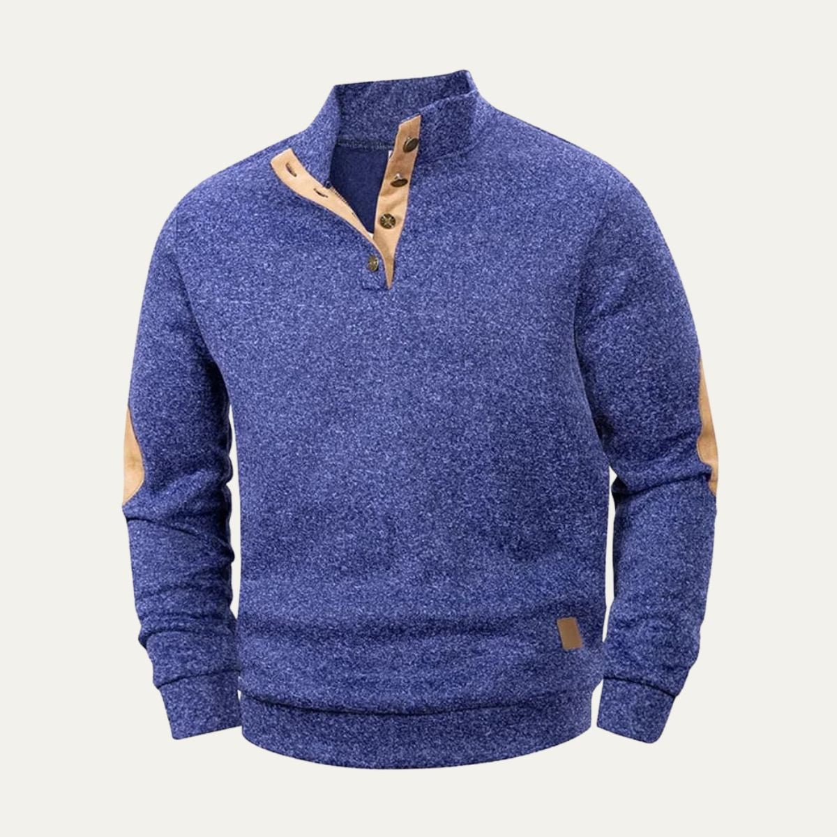 Cozy Men's Thermal Quarter Zip Fleece Sweater