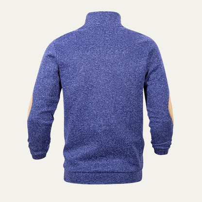 Cozy Men's Thermal Quarter Zip Fleece Sweater