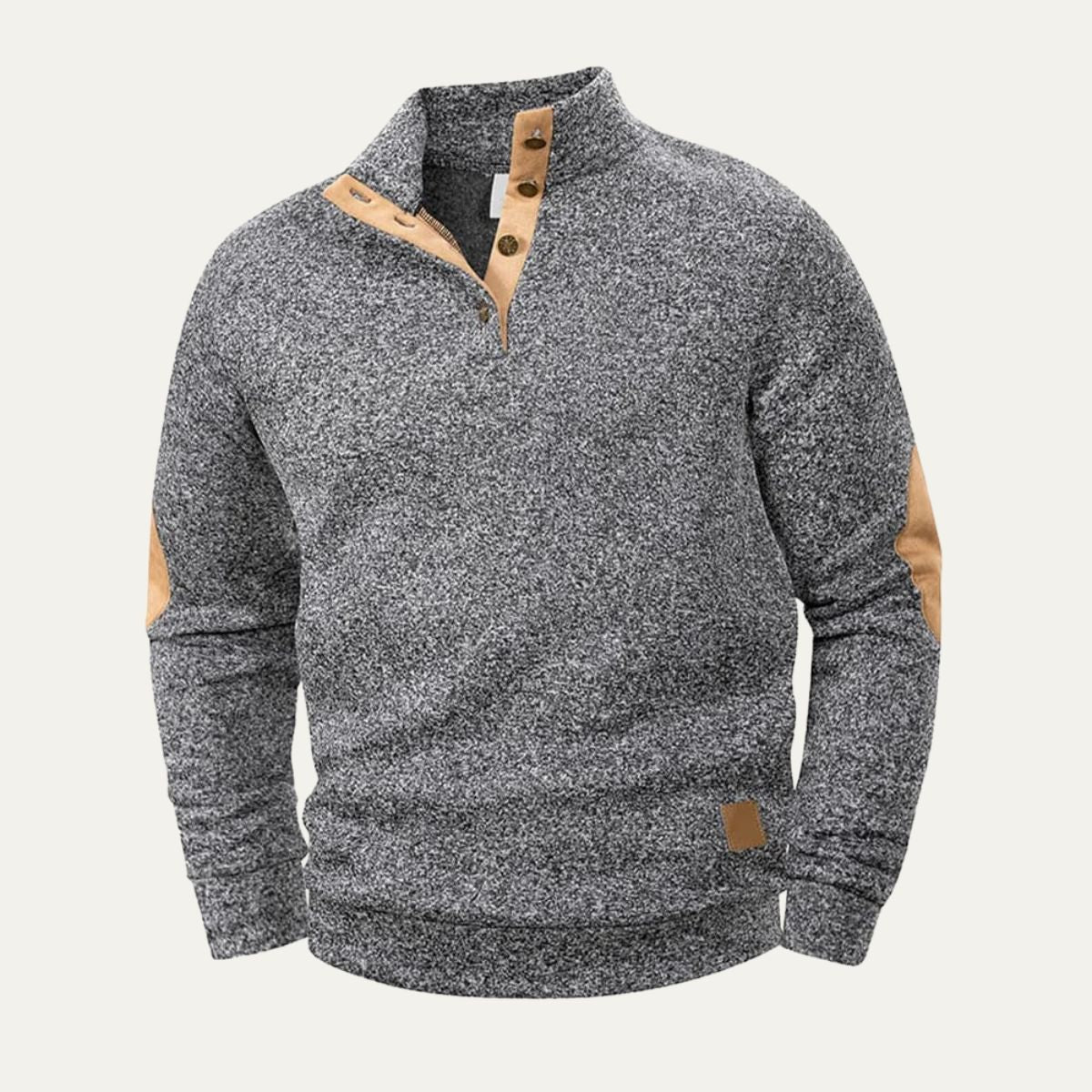 Cozy Men's Thermal Quarter Zip Fleece Sweater