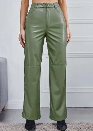 Stylish Women's Leather Pants for Spring