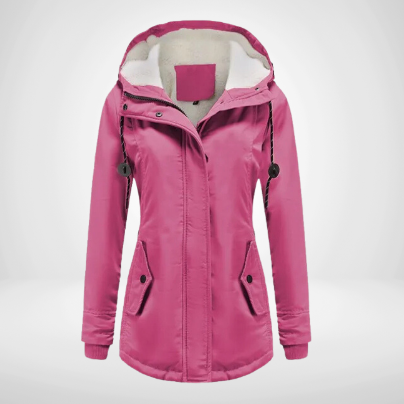 Soft Ladies Fleece Hooded Jacket Coat - OutfitLondon