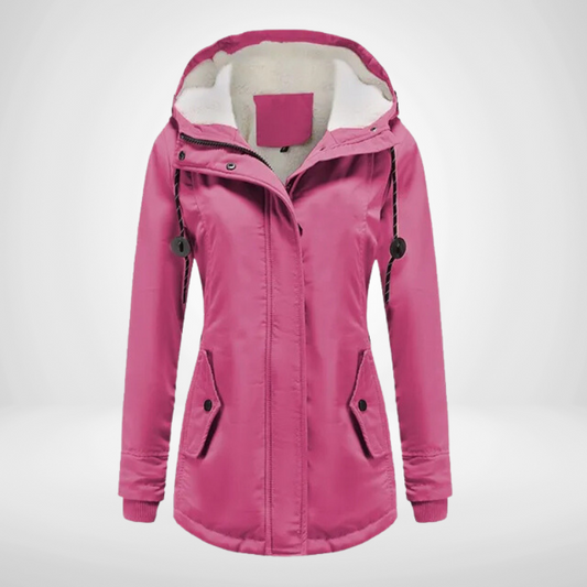 Soft Ladies Fleece Hooded Jacket Coat - OutfitLondon