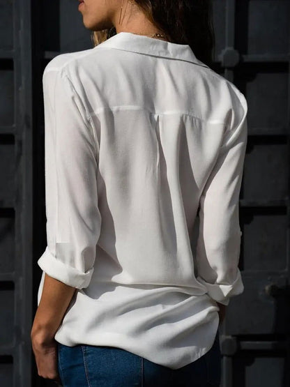 Fantasia Blouse | Classic Button-Up Long Sleeve Blouse