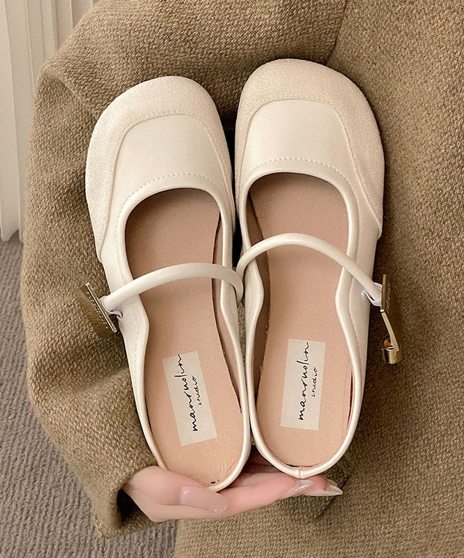 Women's Beige Suede Slip-On Sandals Cushioned Buckle - OutfitLondon