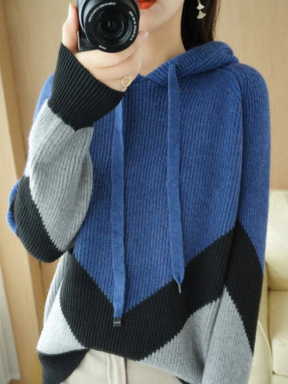 Soft Ladies Navy Crew Neck Cashmere Jumper - OutfitLondon
