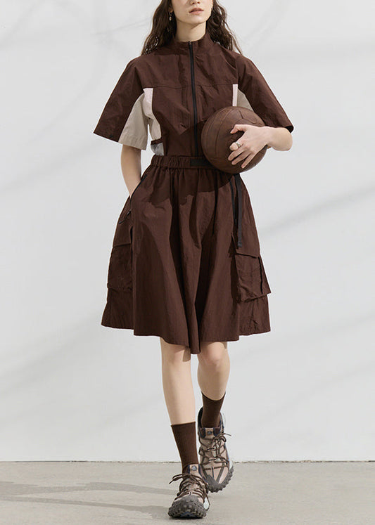 Women's Cotton Two Piece Set Zip Skirt - OutfitLondon