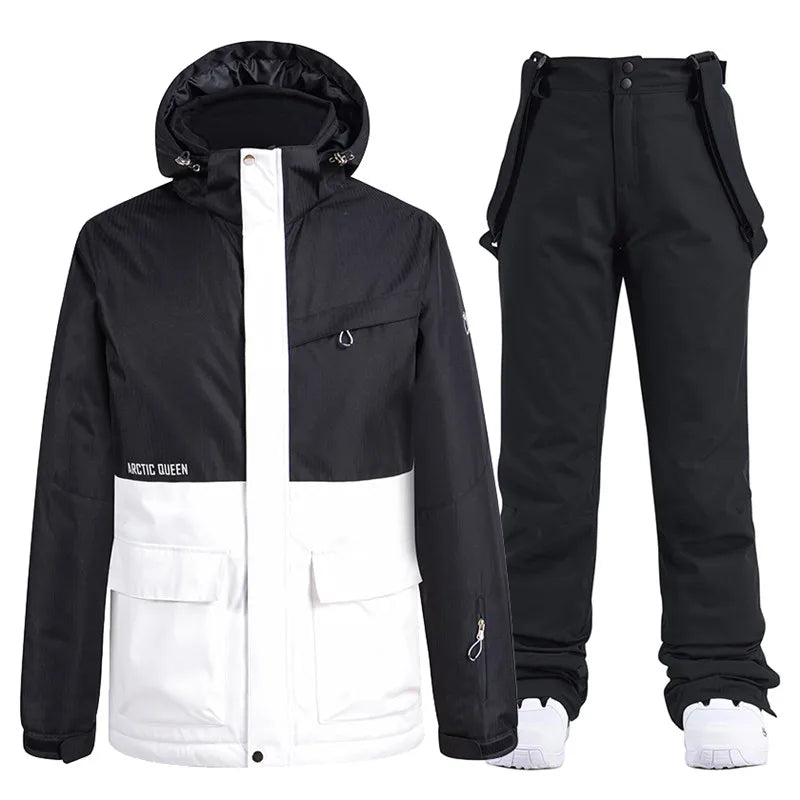 Insulated Water Resistant Snow Jacket for Men Women