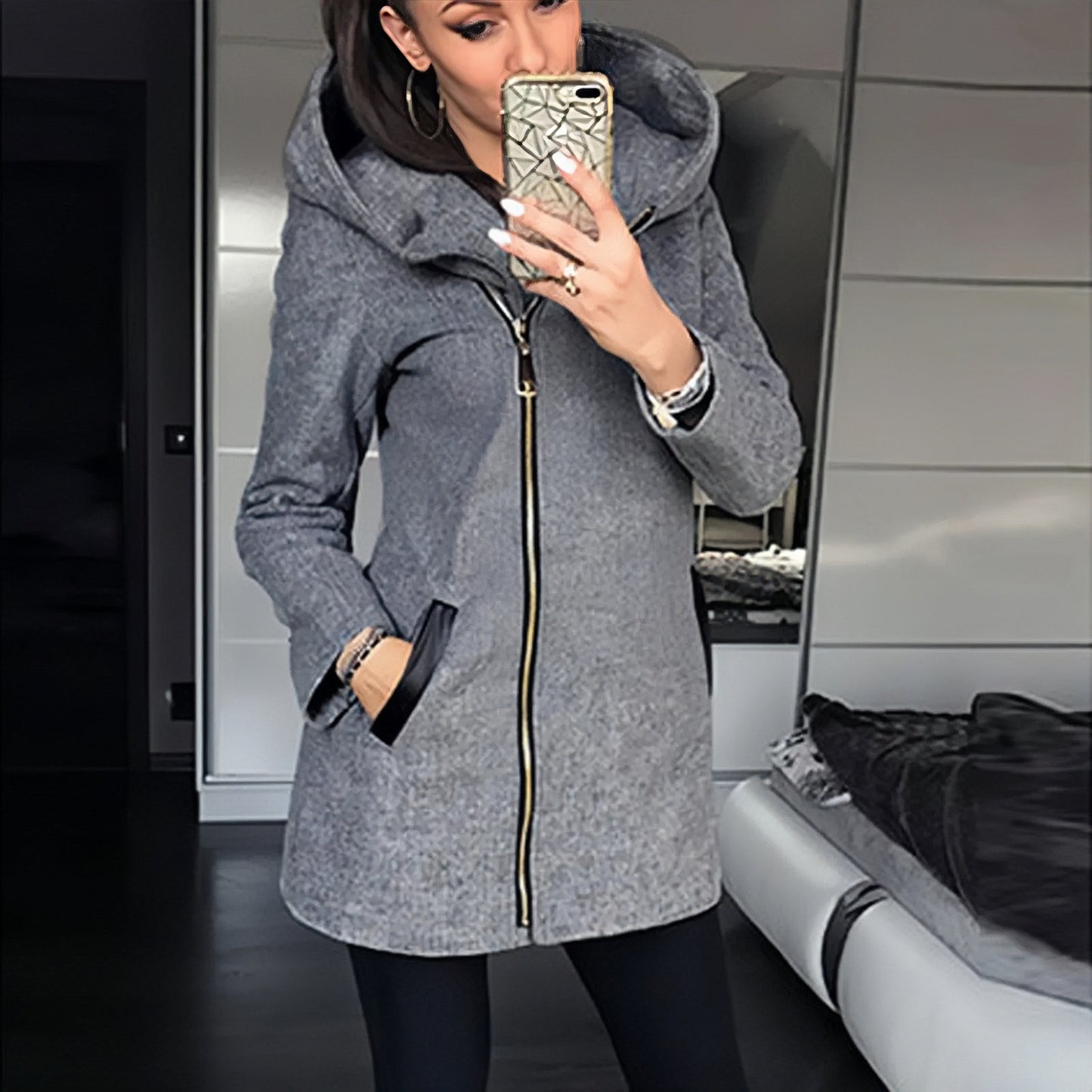 Simple Chic Women's Parka Winter Coat - OutfitLondon