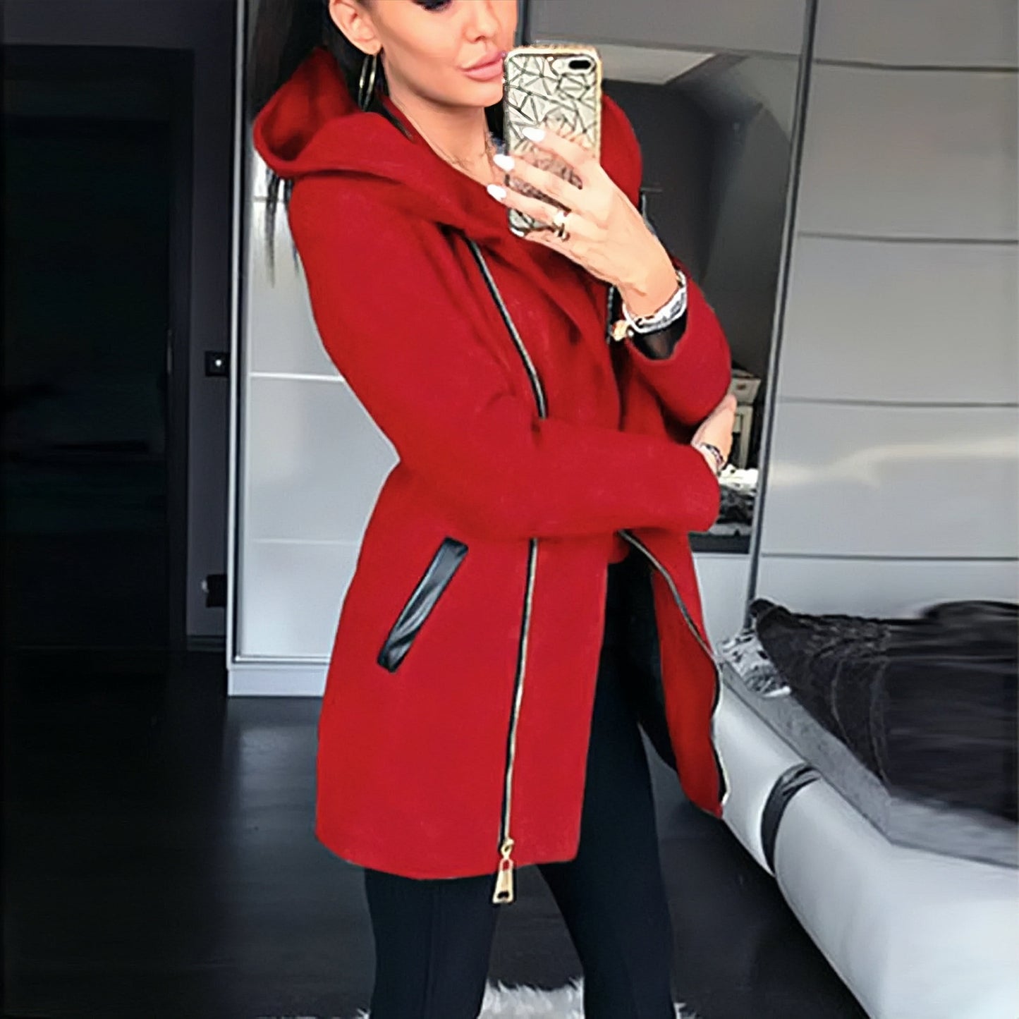 Simple Chic Women's Parka Winter Coat