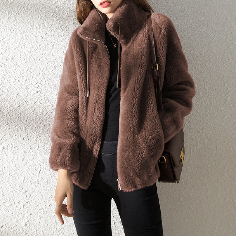 Cozy Women's Faux Fur Jacket for Daily Wear