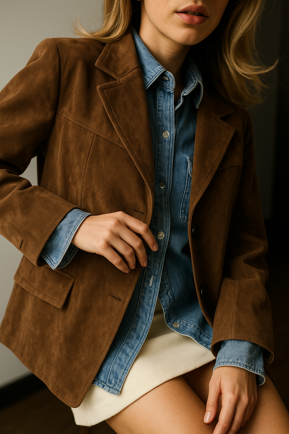 Velvet Touch Women's Faux Leather Jacket