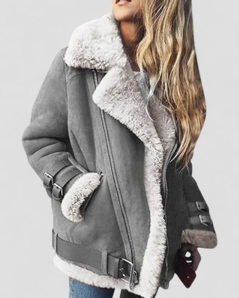 Ladies' Synthetic Leather Coat