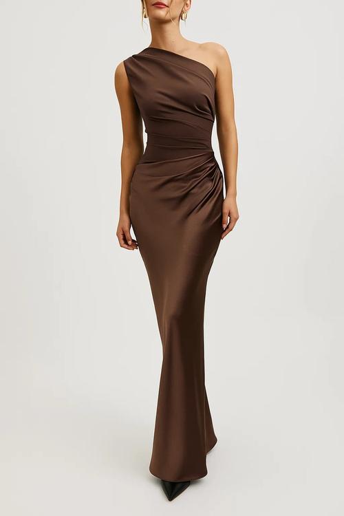 Women's Elegant Fitted Asymmetrical Dress